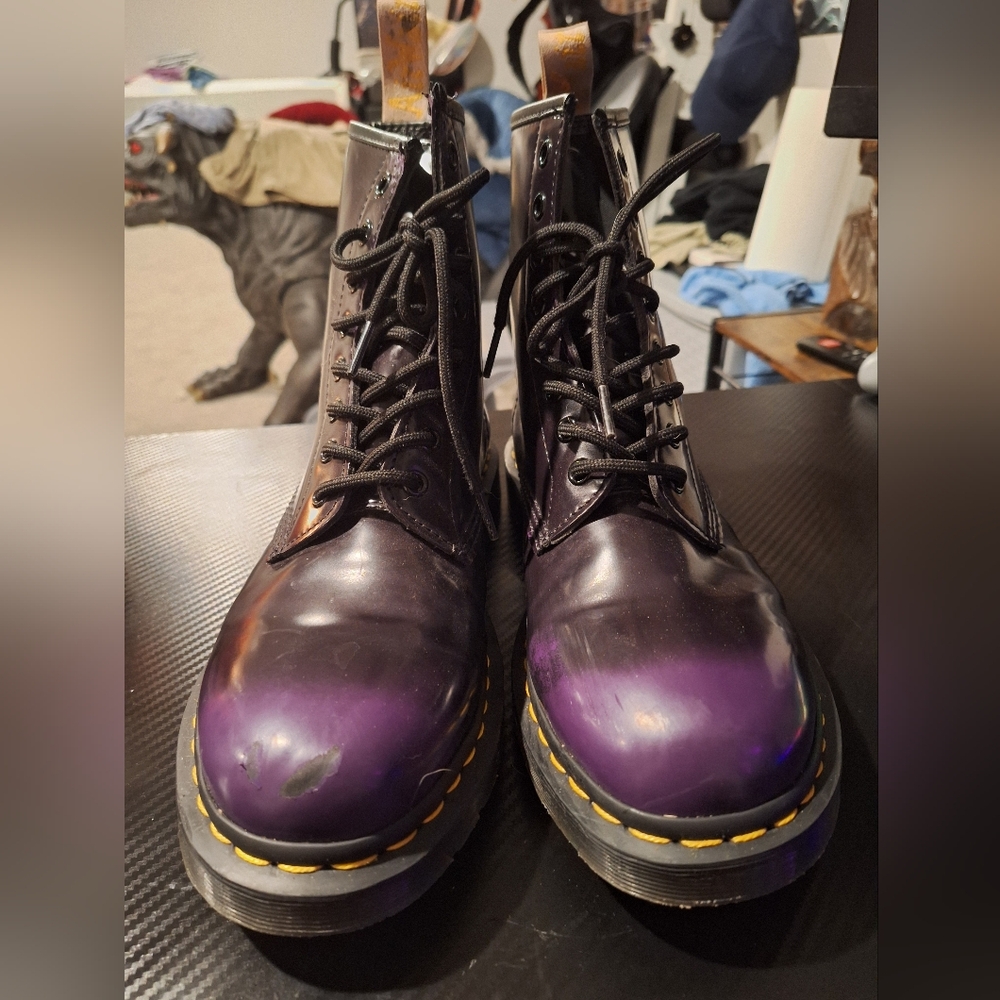 Dr. Martens Purple And Black 1460 Vegan Rare